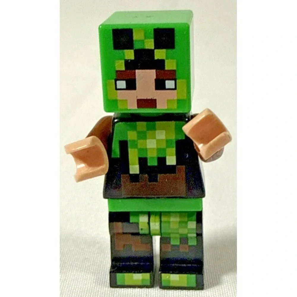 LEGO Minecraft Minifigure Kids Green Skin 6 Creeper Costume min039 853609